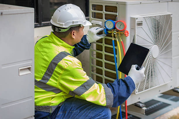 Professional Air Duct Cleaning technician working in Concordville, PA